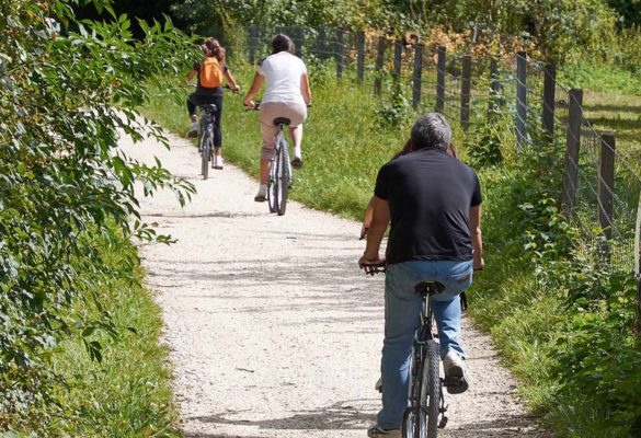 Radfahrer am Aischtalradweg