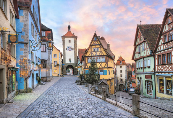 Ansicht der Altstadt von Rothenburg ob der Tauber