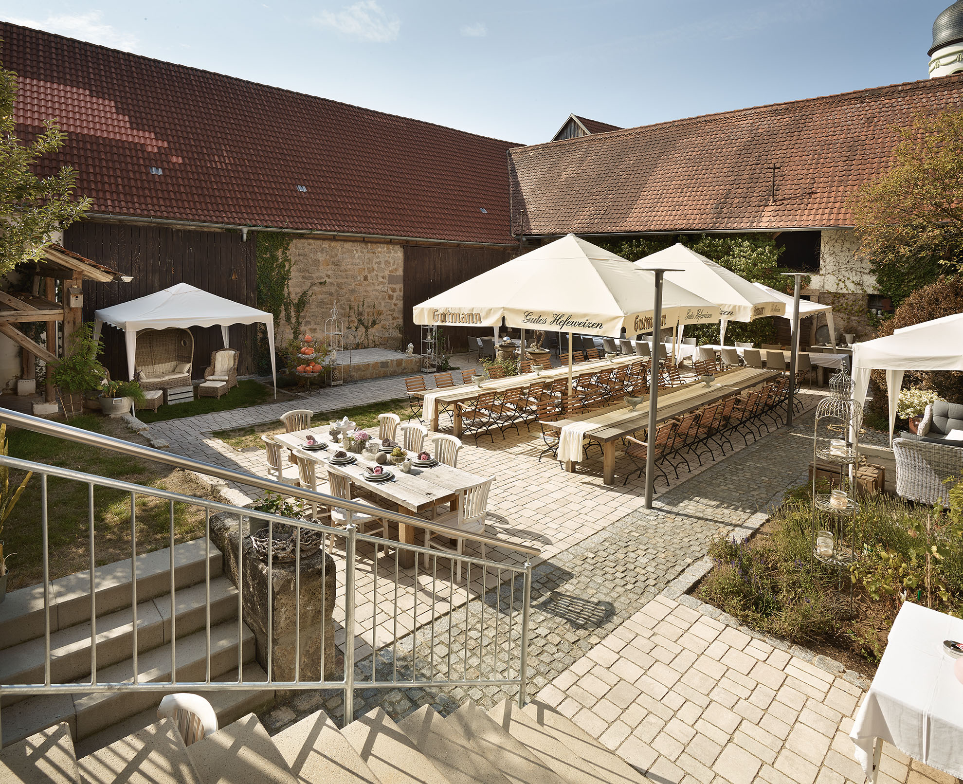 Großer Festgarten im Gasthaus Grüner Baum