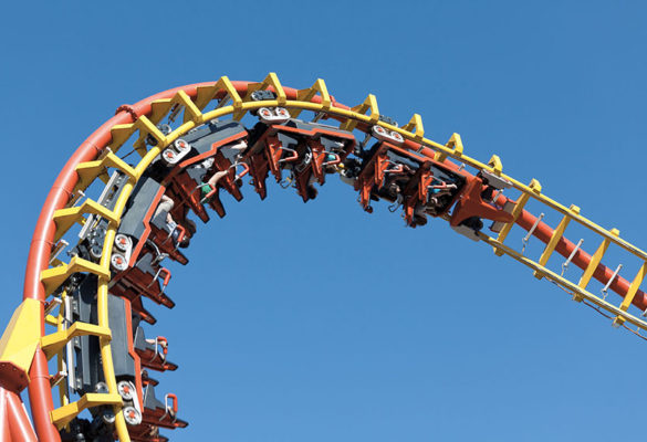 Achterbahn im Freizeitland Geiselwind