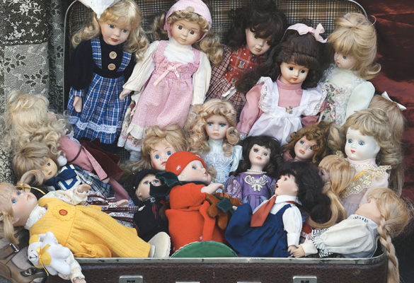 Puppen aus dem Spielzeugmuseum in Sugenheim